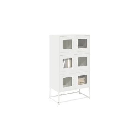Buffet haut blanc 68x39x123 acier (1/5)