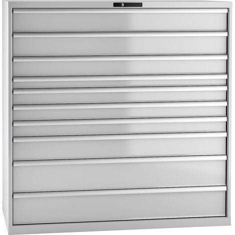 LISTA, Armoire à tiroirs en tôle d'acier, h x l 1450 x 1431 mm (1/5)
