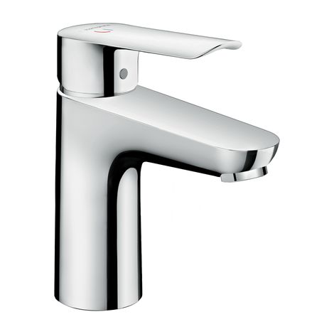 HANSGROHE Logis E CoolStart Waschtischmischer, mit Zugstange und Ablaufgarnitur aus Kunststoff verchromt - 71165000 (1/5)
