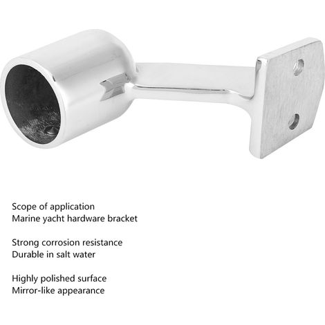 Support acier inoxydable 316 anti-corrosion bateau yacht accessoire quincaillerie poli miroir 25 mm (1 pouce) 1 pièce
