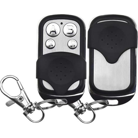 2 Pièces Télécommande Portail 433,92 Mhz Code Fixe 4 Boutons Garage Coulissant Voiture (1/5)