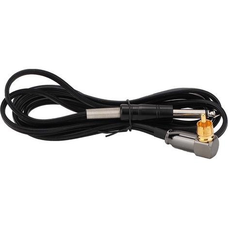 Câble clip RCA angle droit 1,8 m en silicone souple noir pour machine à tatouer (1/5)