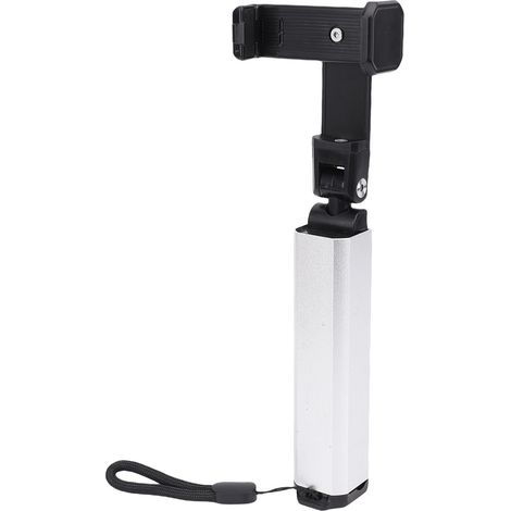 Support de téléphone à pince de bureau pliable et réglable à 360°, universel, pour tapis de course, compatible avec tous les téléphones portables (argenté). (1/5)