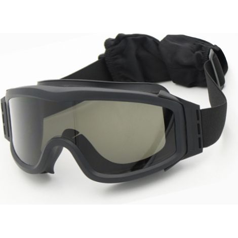 Lunettes de protection tactiques militaires, coupe-vent et anti-sable, lunettes tactiques, équipement CS outdoor, lunettes de tir, noires (1/5)