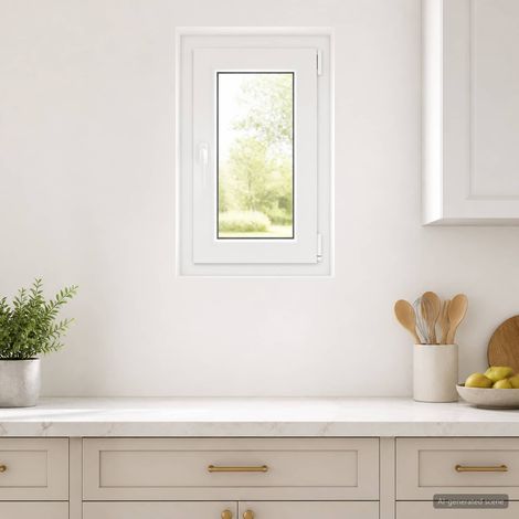 vidaXL Colore interno della finestra del seminterrato Bianco RISOR (1/5)