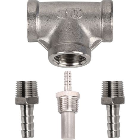 Household Stainless Steel Beer Brewing Inline Aeration Stone for Homebrew Accessories (1/5)