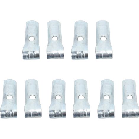 Collier de fixation tuyau - 5pcs - Acier zingué alu - Support ligne d'eau anti-perchoir pour poulailler (1/4)