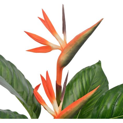 Plante artificielle Strelitzia avec pot Rouge 100 cm (1/2)