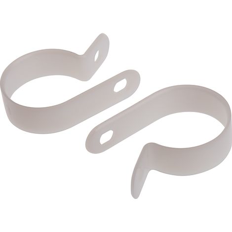 Clip en P, Nylon Naturel, Diamètre intérieur 25.4mm ( Prix pour Sachet de 100 )