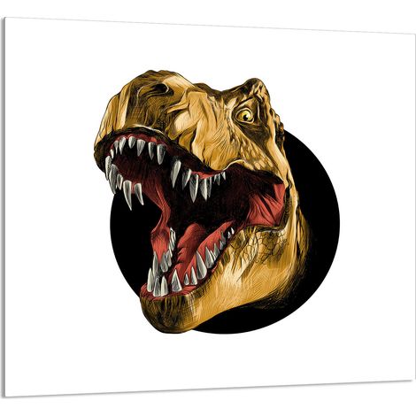 Panneau de verre POUR la cuisine 65x60 Dinosaure (1/5)