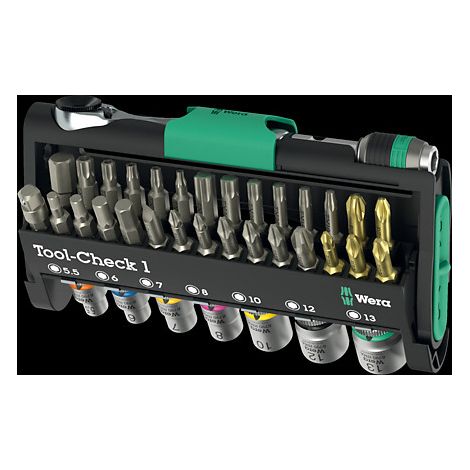 Juego de puntas/vasos Tool-Check 1 38 piezas WERA