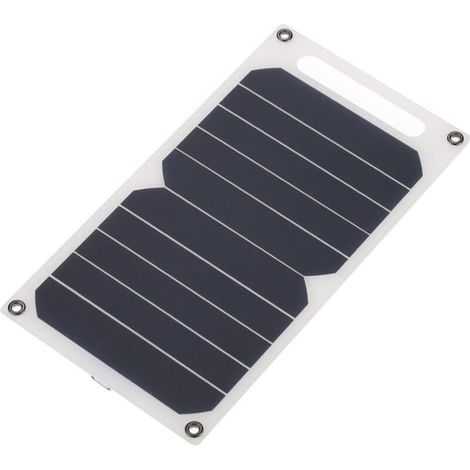 Chargeur solaire, panneau solaire portable et fin pour téléphone portable, camping (1/5)