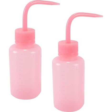 Lot De 2 Arrosoirs À Bec Courbé Avec Étiquettes Graduées, Flacon Souple En Plastique Pour Laboratoires, Cuisines Et Horticulture (150 Ml) (1/5)