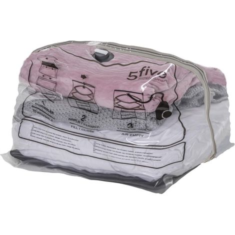 Sac de Rangement Compresseur Cube 80cm Transparent (1/5)