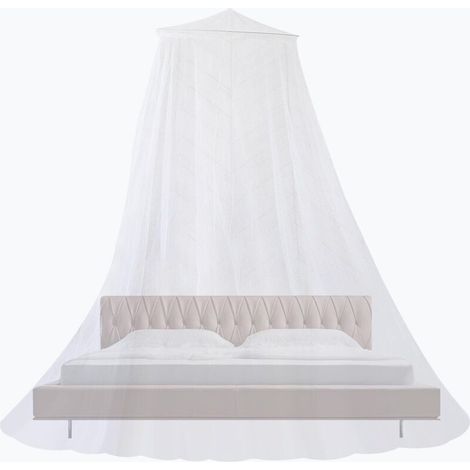 Moustiquaire Lit Grande pour Lit Bébé, moustiquaire pour intérieur ou extérieur, Adapté pour Lit Bébé,Blanc (1/4)