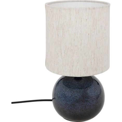Lampada da Tavolo Sferica da Tavolo Gaia h.28cm colore Blu (1/4)