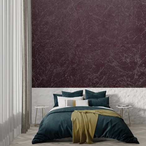 Papier peint pierre effet gratte gris 1 - 150 x 250 cm (1/2)