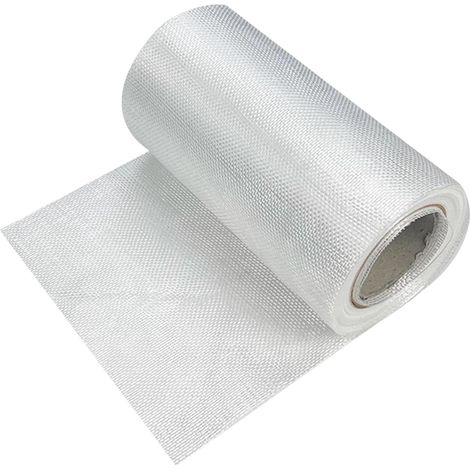 Tissu en Fibre de Verre Toile de Verre Les Tapis Tissus Aramides,Les Stratifiés Armure Toile Ignifuge et Etanche Bateau Fibre de Verre Haute Température(Size:22cmx40m,Color:Density:10x10) (1/5)