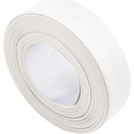 Ruban d'étanchéité autocollante PVC - Bande d'étanchéité salle de bain - 3.2m x 2.2cm (1/4)