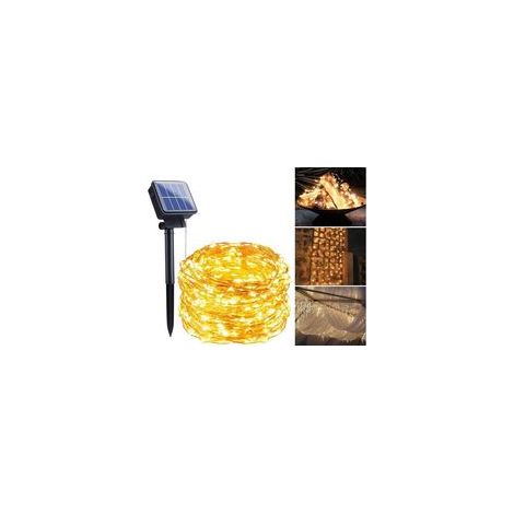 Guirlande lumineuse LED avec cellule solaire - 10 mètres (1 paquet) (1/5)