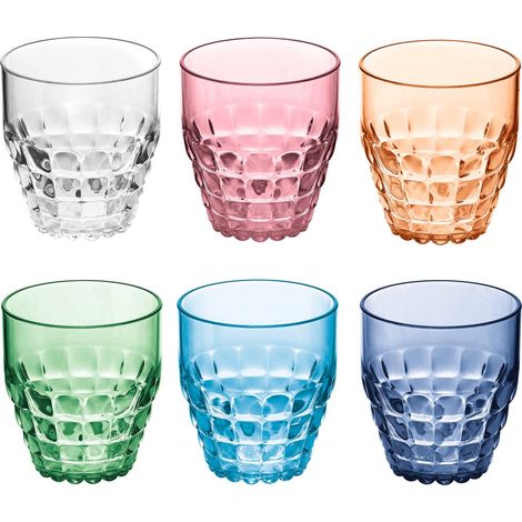 Set 6 Tiffany Gläser bunt 85x90