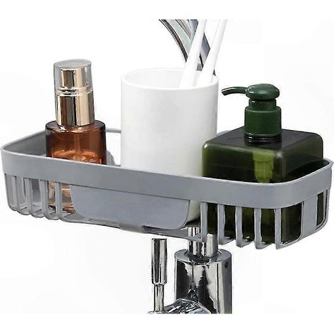 Support de rangement pour éponge d'évier 2 pièces, panier à séchage rapide pour éponges, liquide vaisselle, torchons, brosses et ustensiles (1/5)