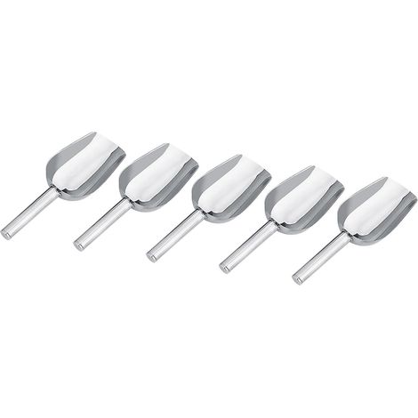 Generic Ensemble de Pinces à Glace et Cuillères en Acier Inoxydable (1/5)