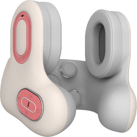 Almohada de masaje cervical con función de reducción de ruido, compresión térmica con luz roja y masaje vibratorio: ideal para viajes, el hogar y la oficina. (1/5)