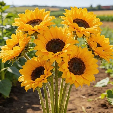 Graines de Fleurs Tournesol 500 – Semis Rapide, Floraison Éclatante, Jardin et Pots (1/5)