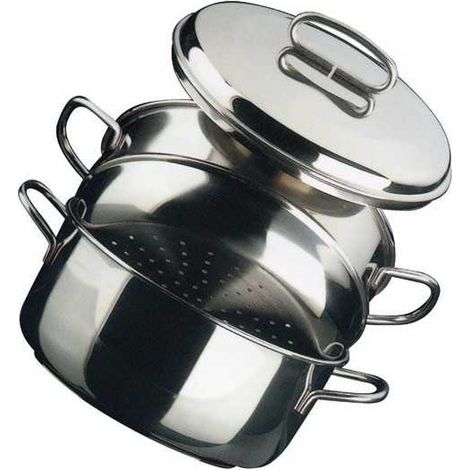 Vaporera de acero inoxidable de 22 cm Vapor en Metalsomma