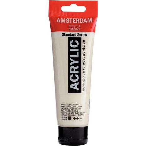 Peinture acrylique - AMSTERDAM - 120 ml - Lumière jaune de Naples - Finition satinée - Pigments purs (1/2)