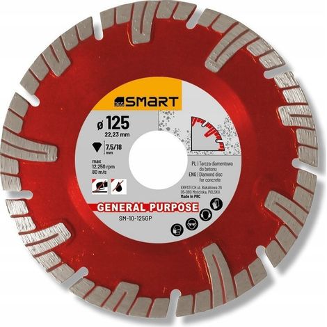 Herramienta para alicatador smart sm-10-125gp hoja diamante 125mm turbo (1/2)