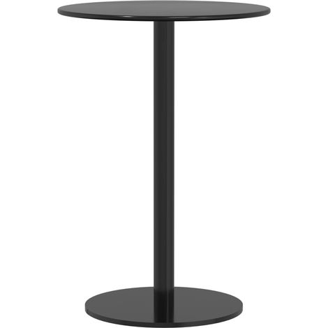 Maison Exclusive - Gartentisch Rund Schwarz Ø50x72 cm Stahl