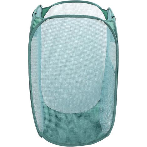 Panier à linge pliable, panier à linge autoportant, panier à linge pliable en maille, conteneur pliable en maille (1/5)