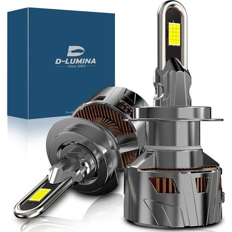 Ampoule H7 LED Canbus 170W 39000LM, 6500K Blanc Froid 600%, Plug and Play Dimension 1:1, Kit de Conversion pour Phares Halogènes de Voiture, 2 pièces (1/5)
