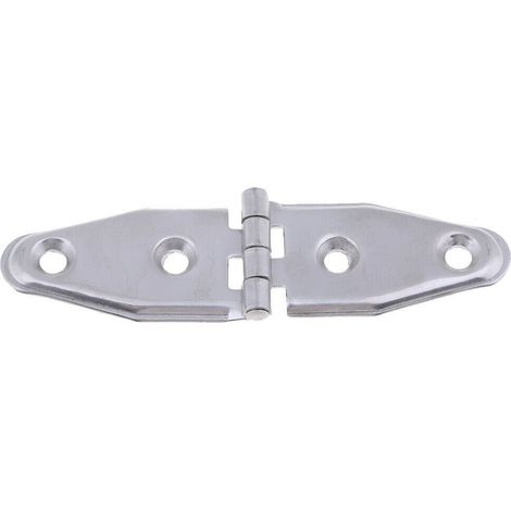 Stainless steel edge-pressed hinge, 4-inch 10030, marine and yacht deck hinge, marine hardware accessories - front polished - hardware (1/4)