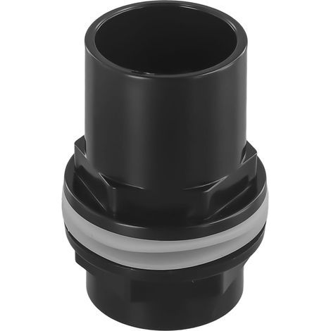 Passe Paroi Raccord Fileté En PVC Pour Entrée De Réservoir D'aquarium Avec Joint D'étanchéité (40 mm) (1/5)