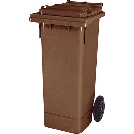 BRB Müllbehälter, 80 Liter, BxTxH 445 x 520 x 930 mm, PE-HD (braun)