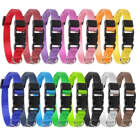 Colliers Chats et Chiots,15 Pièces Collier pour Chien Collier M (1/5)