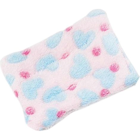 Coussin douillet et épais pour petits animaux (15 x 20 cm), accessoire de cage confortable et de qualité.-Pink (1/5)