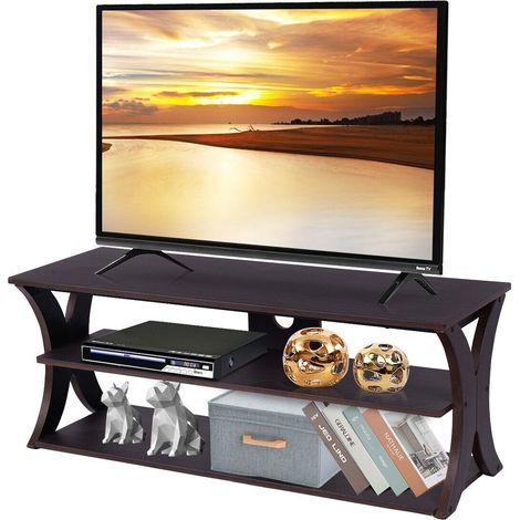 3-tier TV Stand for TVs up to 45” Media Console Table Modern Storage Cabinet (1/5)