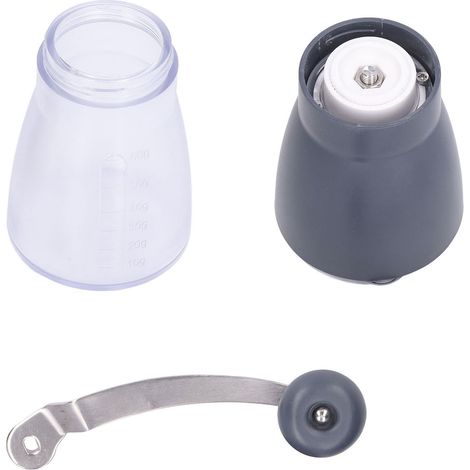 Moulin à café manuel, réglage réglable, noir, lavable, pour cafetière à piston, cafetière à siphon, cafetière italienne. (1/5)