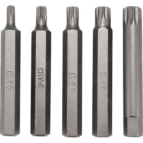 Jeu de douilles cannelées, hexagonales et Torx 40 en 1, clé Allen longue et courte portée de 3/8 à 1/2 pouces de diamètre avec boîte de rangement (1/5)