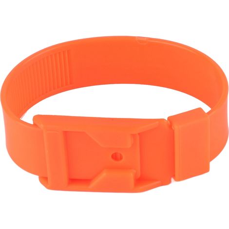 10 Anneaux d'identification pour chèvres et moutons, colliers de marquage pour bétail, équipement agricole, 36cm, orange (1/5)