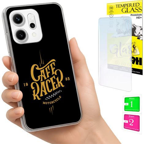 Custodia per Oppo Reno 14F / 14 FS 5G, cover fotografica, cover posteriore + vetro 9H (1/5)