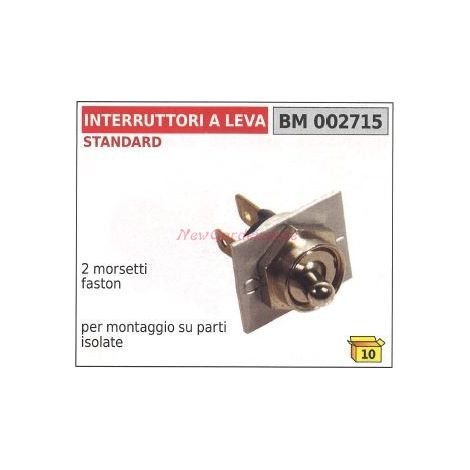 Interruttore a leva STANDARD 2 morsetti faston 002715