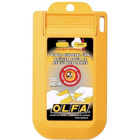 OLFA DC-4 CONTENEDOR PARA CUCHILLAS USADAS CON TAPA
