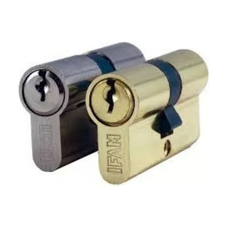 IFAM 14400 Varied nickel-plated European cylinder series c ifam - 30+30 - 3 keys - screws 5x40/5x60
