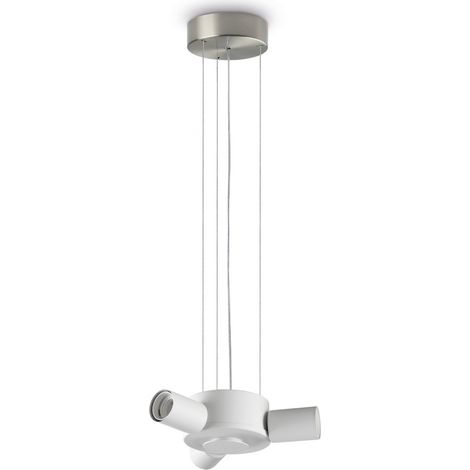 Ideal Lux SET UP Suspension à plusieurs bras en nickel, 3 x E27 (1/2)