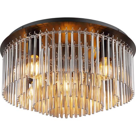 Globo - plafón - Gorley - negro - metal - Ø 50cm - E27 - 15698D1 (1/5)